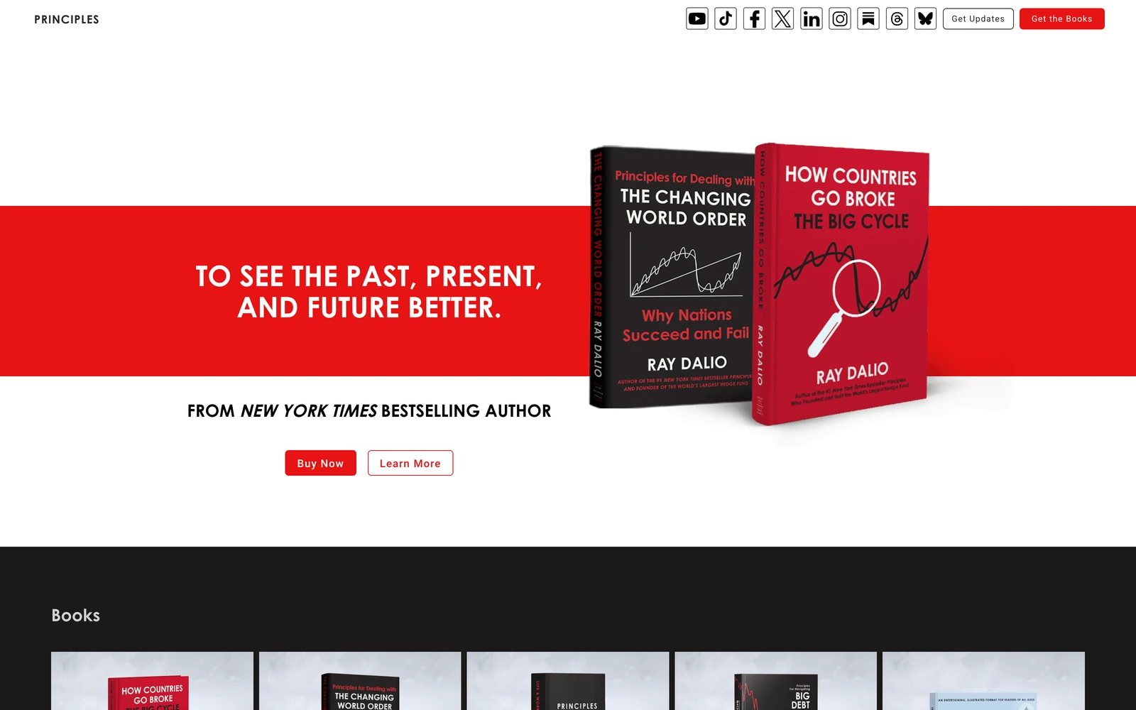 Top screenshot of Principles.com