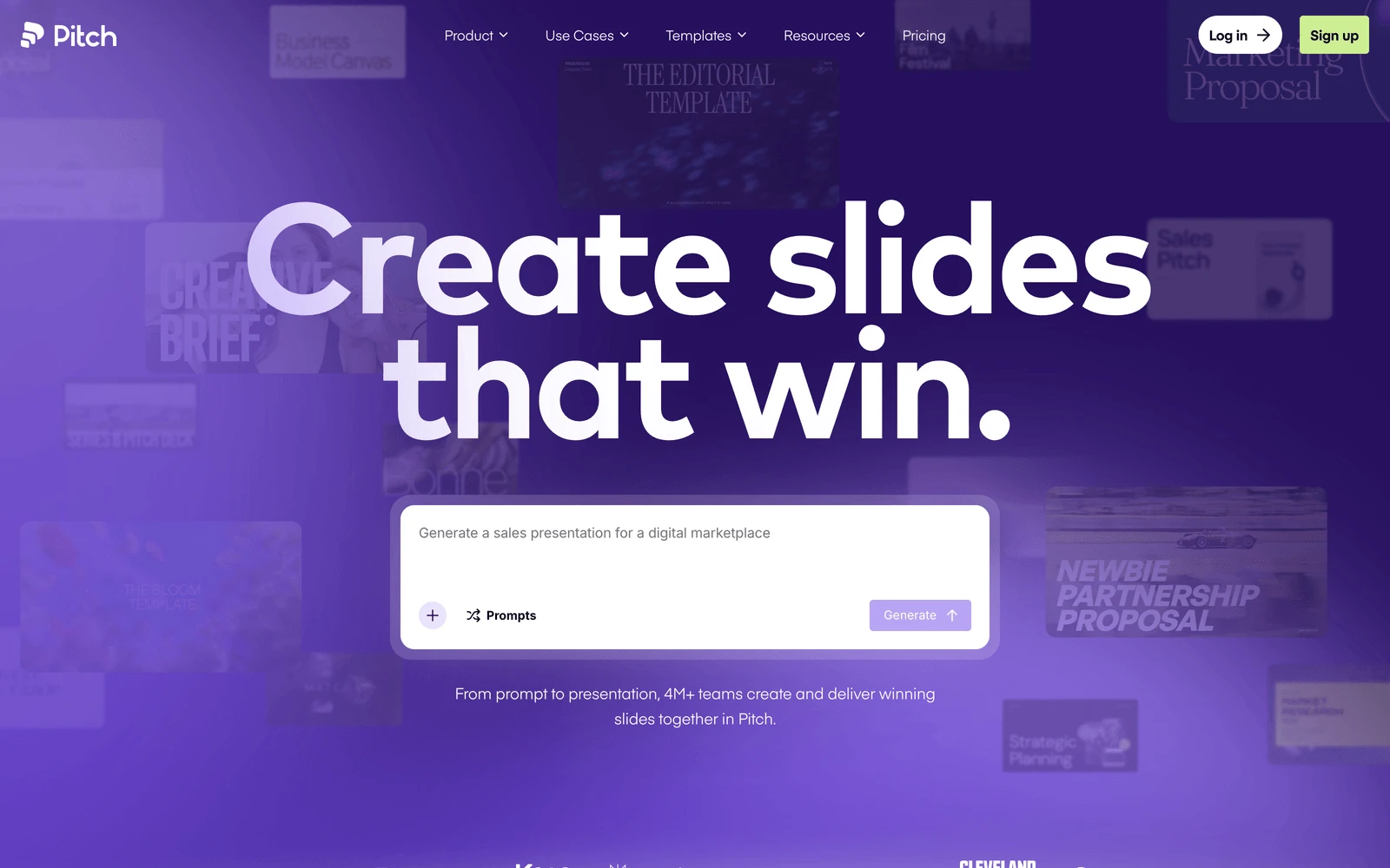 Top screenshot of Pitch.com