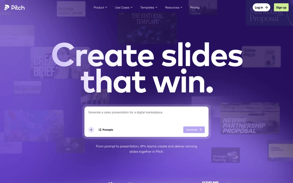 Screenshot of Pitch.com