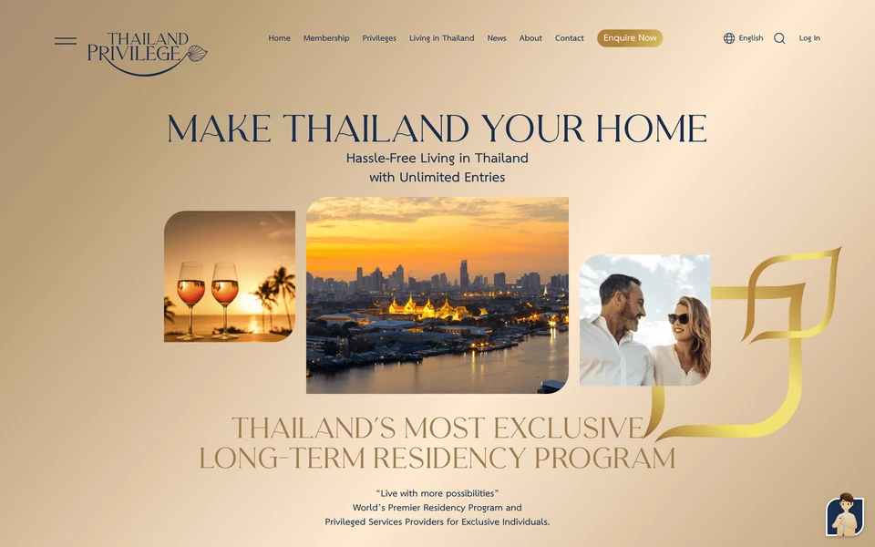 Screenshot of ThailandPrivilege.co.th