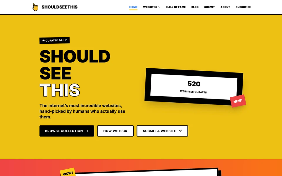 Screenshot of ShouldSeeThis.com