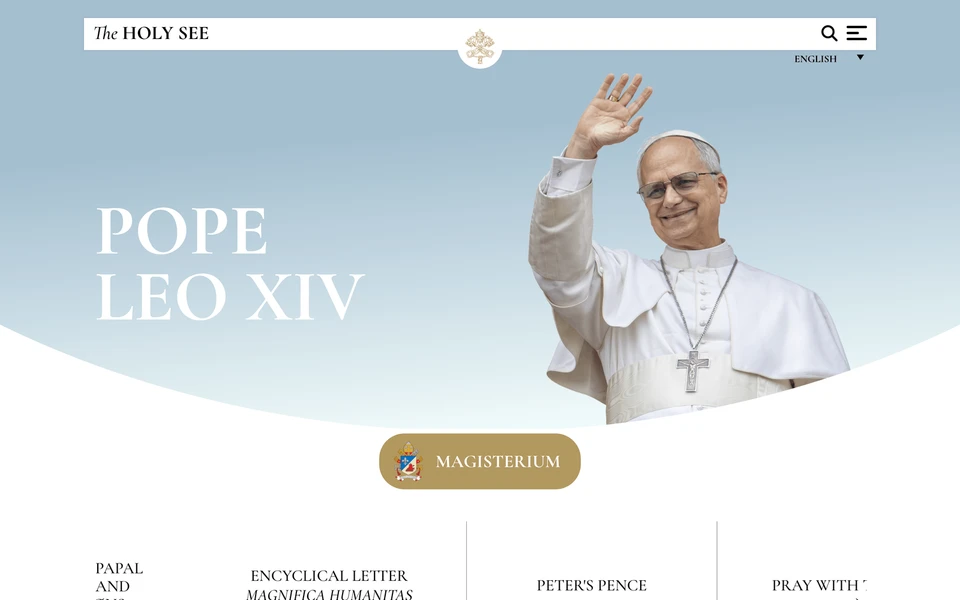 Screenshot of Vatican.va