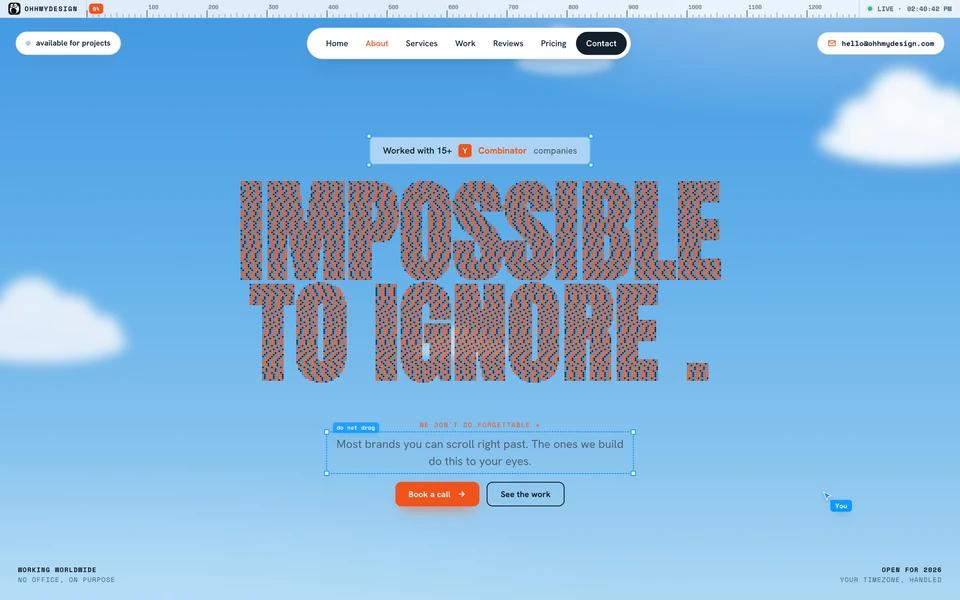 Screenshot of OhhMyDesign.com