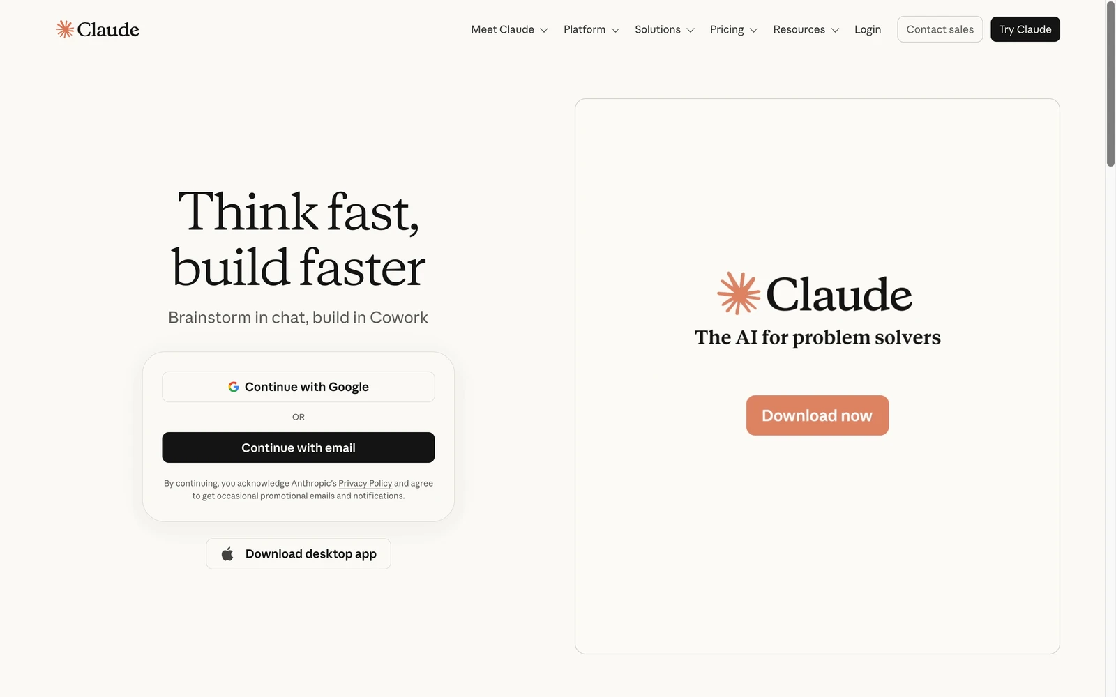 Top screenshot of Claude.com