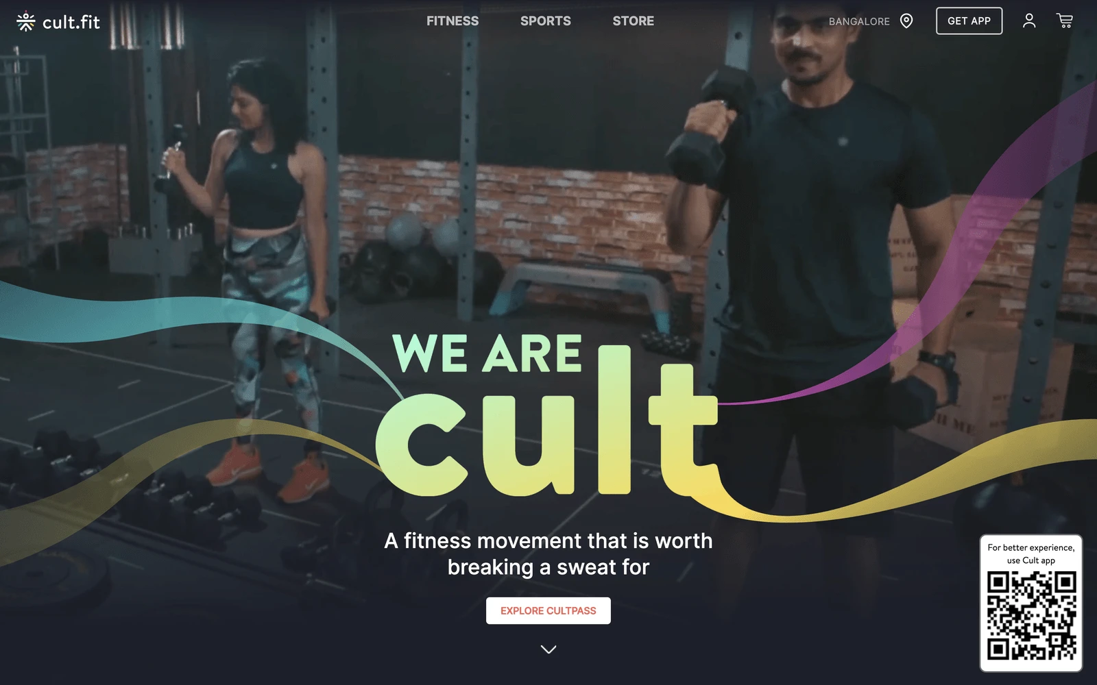 Top screenshot of Cult.fit