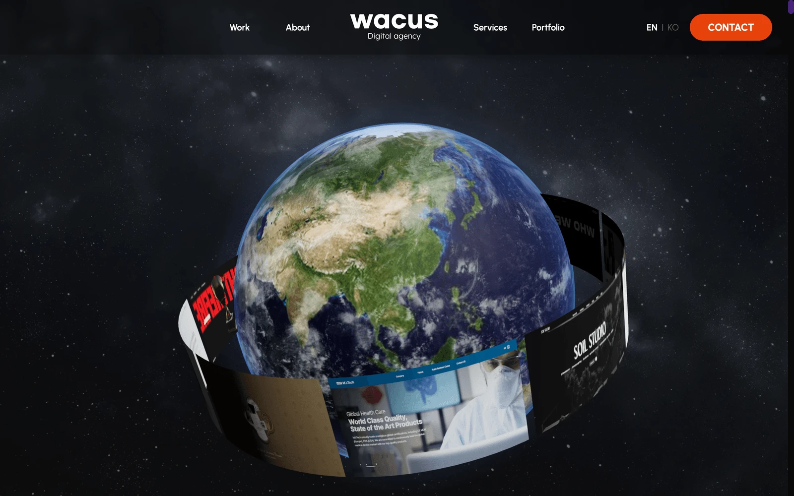 Top screenshot of WACUSGlobal.com