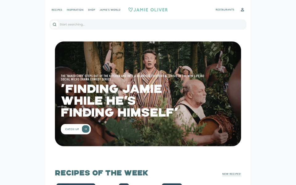 Screenshot of JamieOliver.com