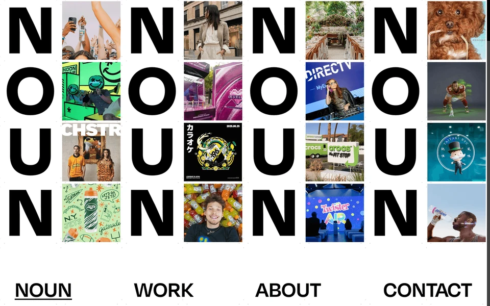 Screenshot of NounAgency.com