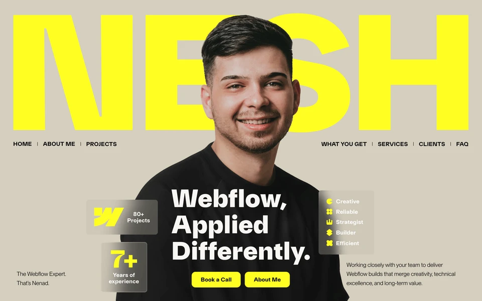 Screenshot of HeyNesh.com