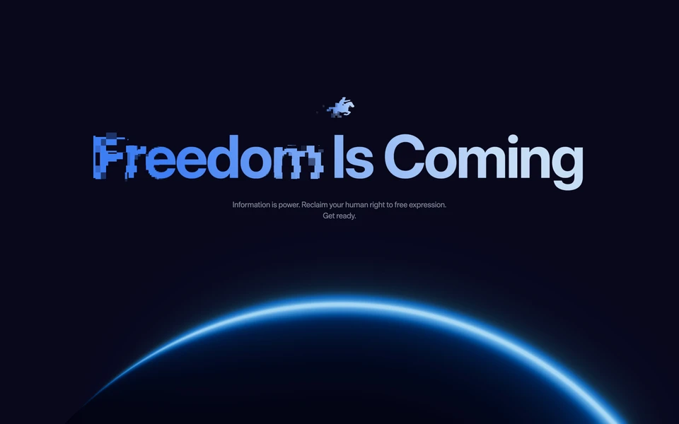 Screenshot of Freedom.gov