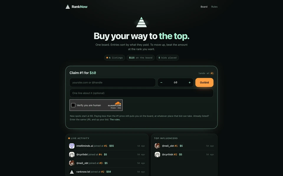 Screenshot of RankNow.lol