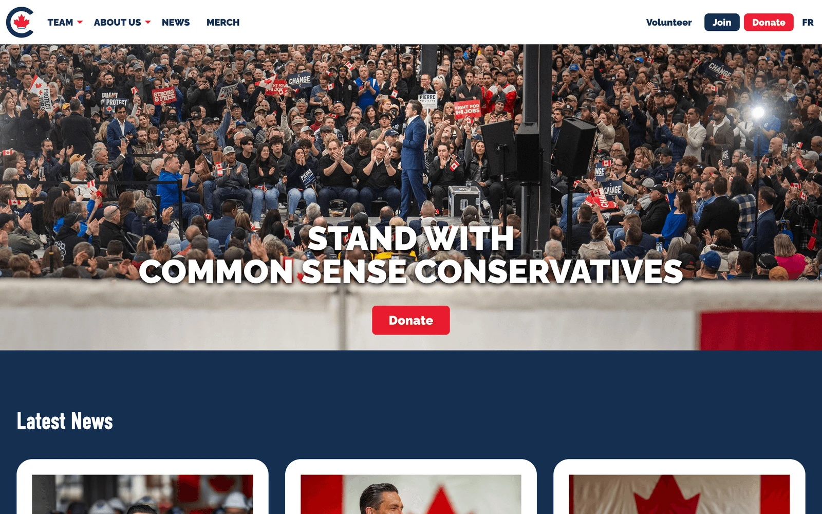 Top screenshot of Conservative.ca