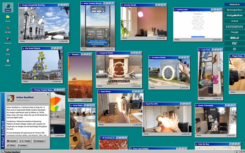 Screenshot of ArthurBouffard.com