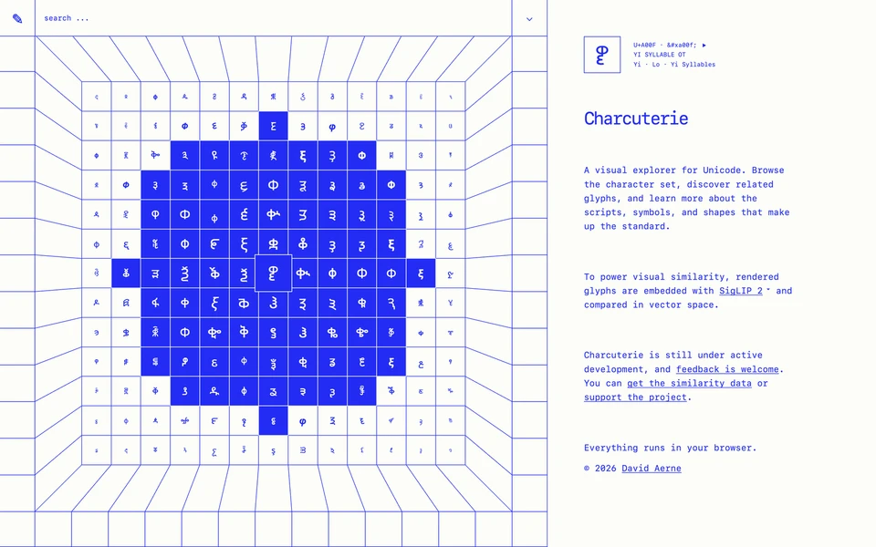 Screenshot of Elastiq.ch Charcuterie