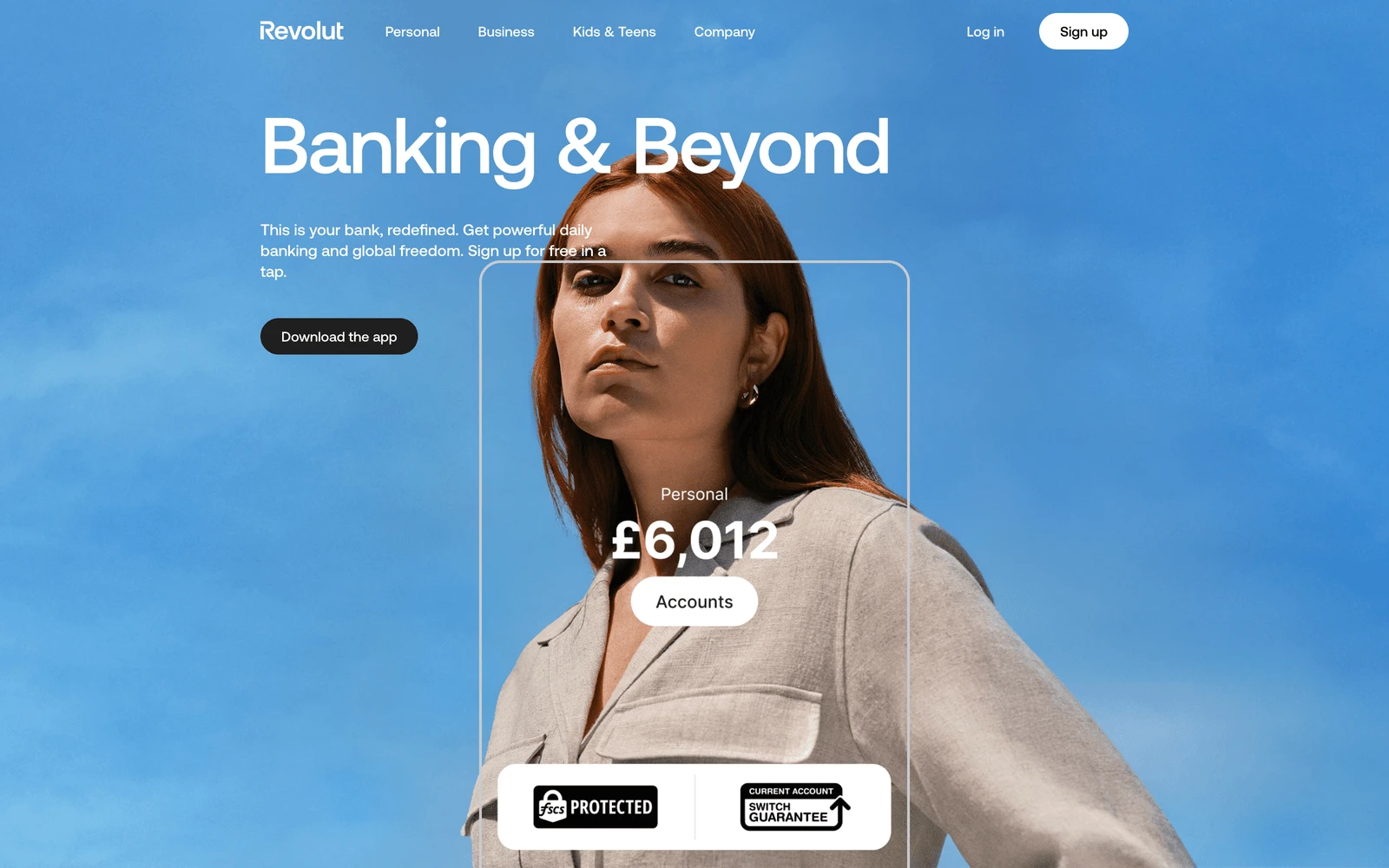 Top screenshot of Revolut.com