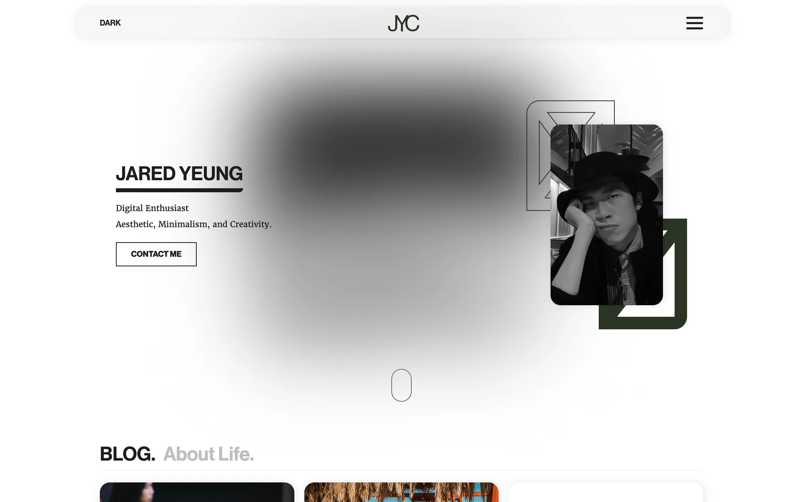 Top screenshot of JaredYeung.com