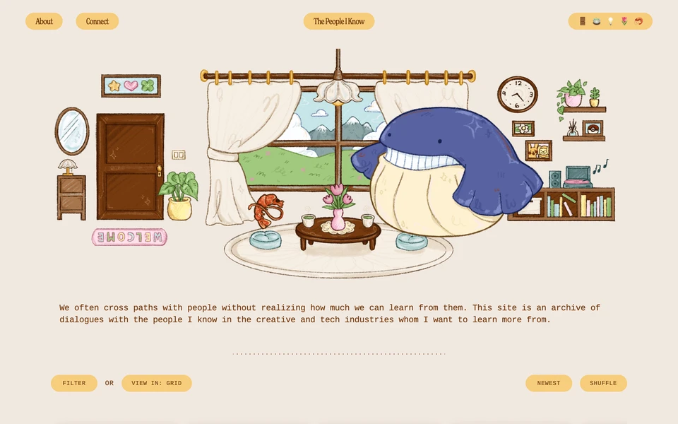 Screenshot of ThePeopleIKnow.site