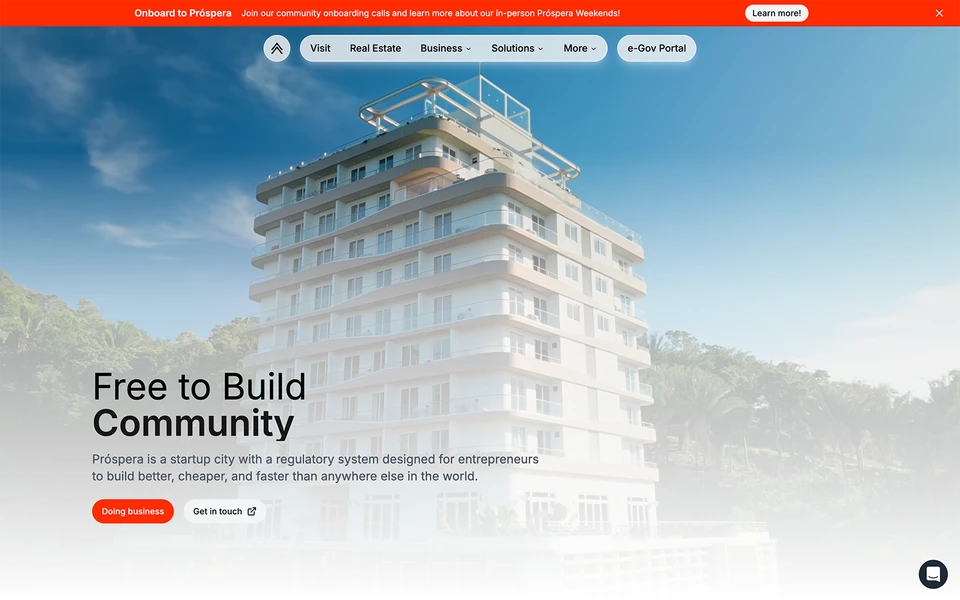 Screenshot of Prospera.co